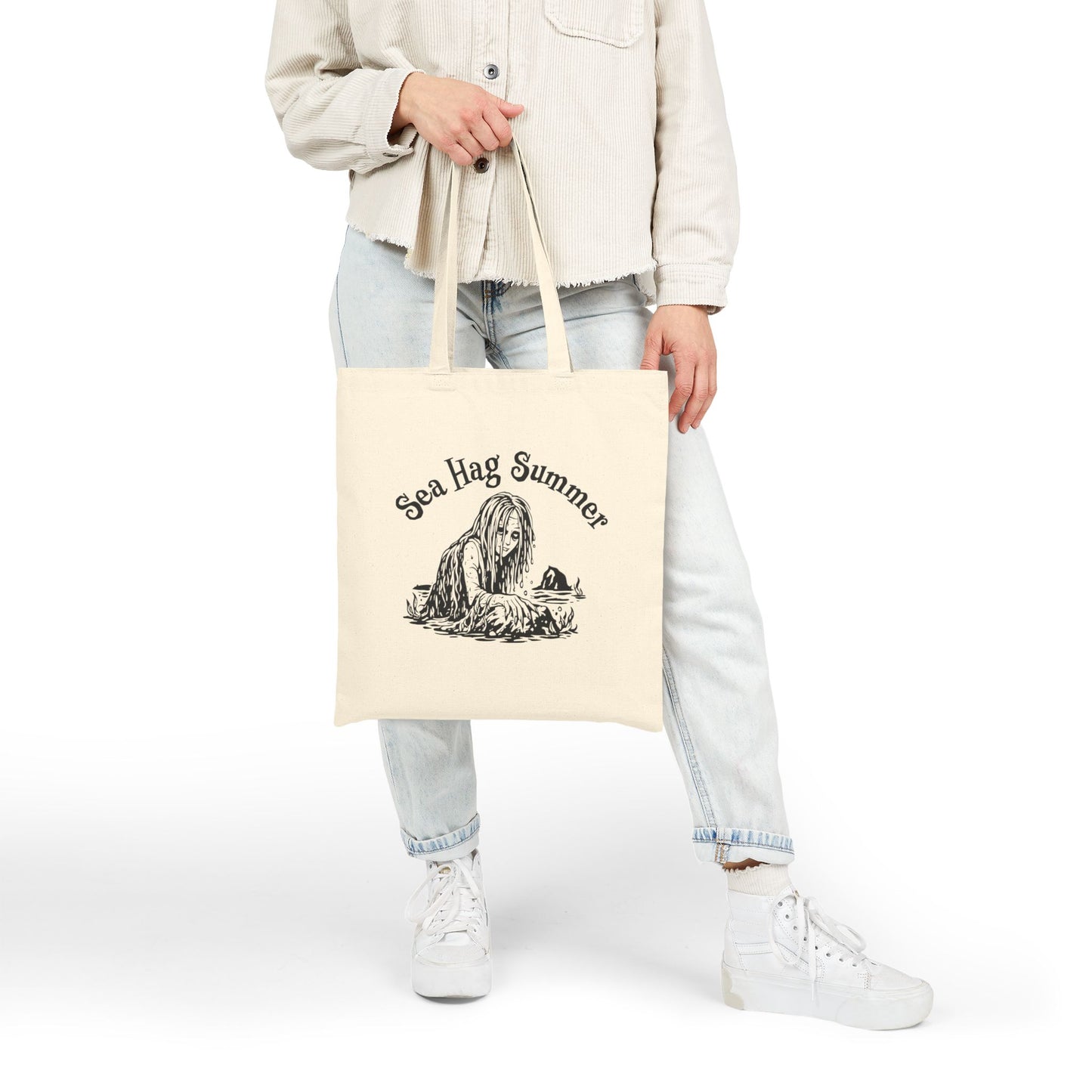 Sea Hag Summer Canvas Tote | Widow's Bay Inspired Beach Bag