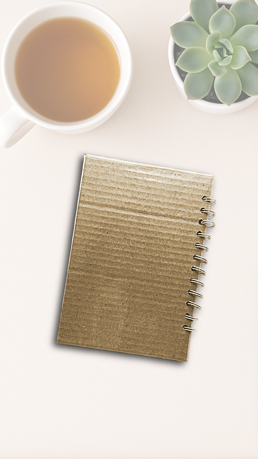 The Haunted Hotel Journal – Upcycled Wilkie Collins Postcard Spiral Notebook with Graph Paper