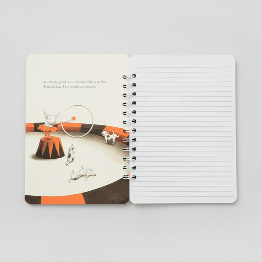 Olivia with circus dogs