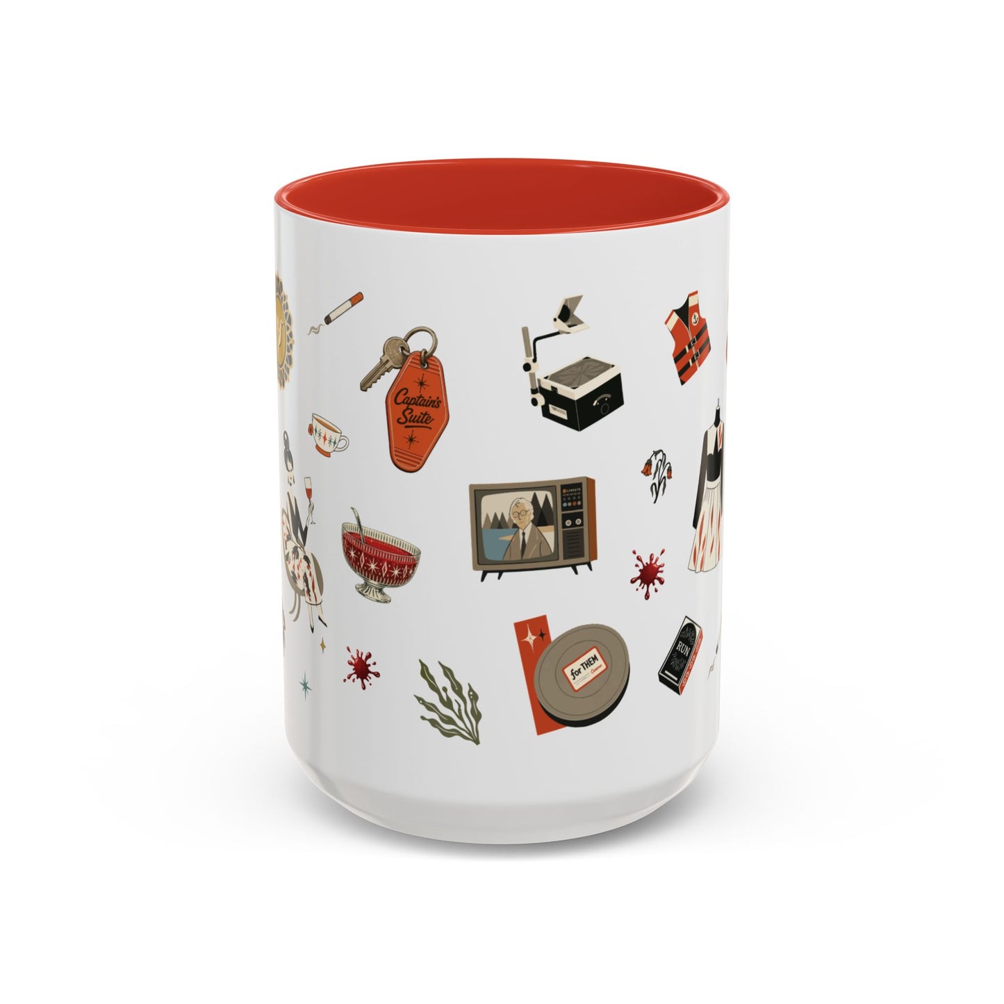 Widow’s Bay Inspired Mug, Retro Coastal Mystery Coffee Cup | Nautical Gift | Midcentury Modern | Spooky New England 11 or 15 oz Mug