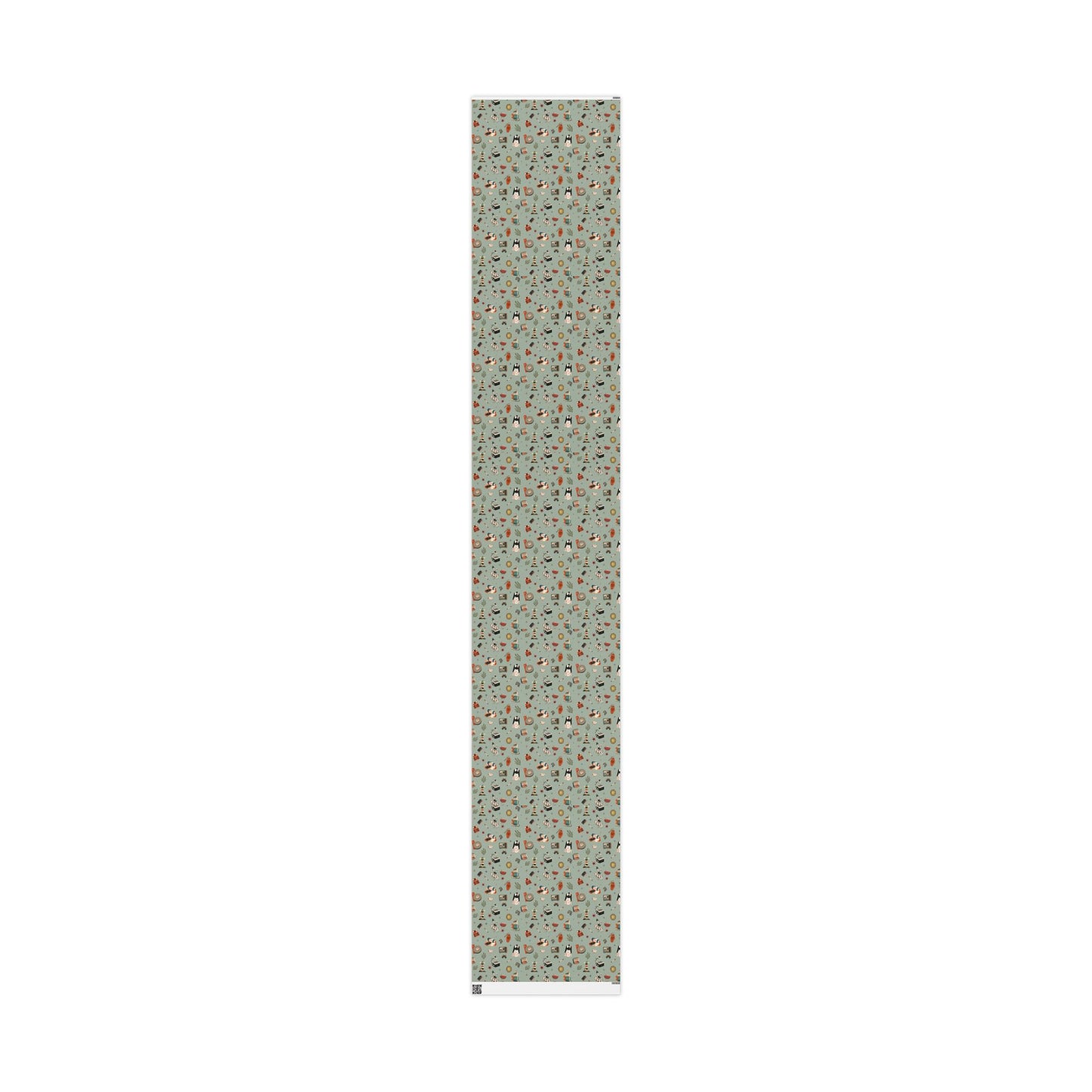 Widows Bay Inspired Wrapping Paper | Retro Coastal Mystery Gift Wrap | Vintage Motel Wallpaper Style | Sea Hag Sage