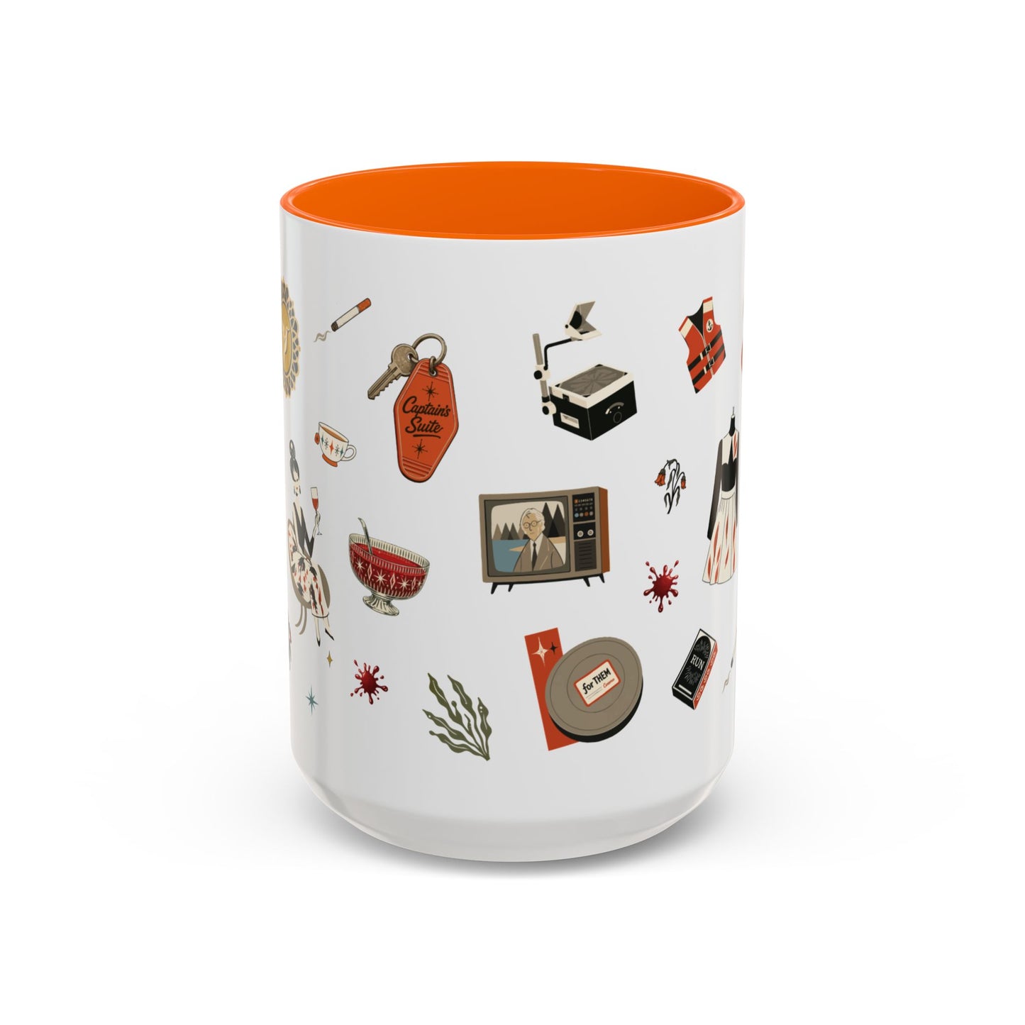Widow’s Bay Inspired Mug, Retro Coastal Mystery Coffee Cup | Nautical Gift | Midcentury Modern | Spooky New England 11 or 15 oz Mug