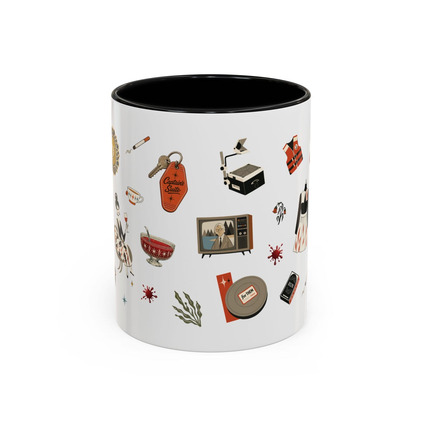 Widow’s Bay Inspired Mug, Retro Coastal Mystery Coffee Cup | Nautical Gift | Midcentury Modern | Spooky New England 11 or 15 oz Mug