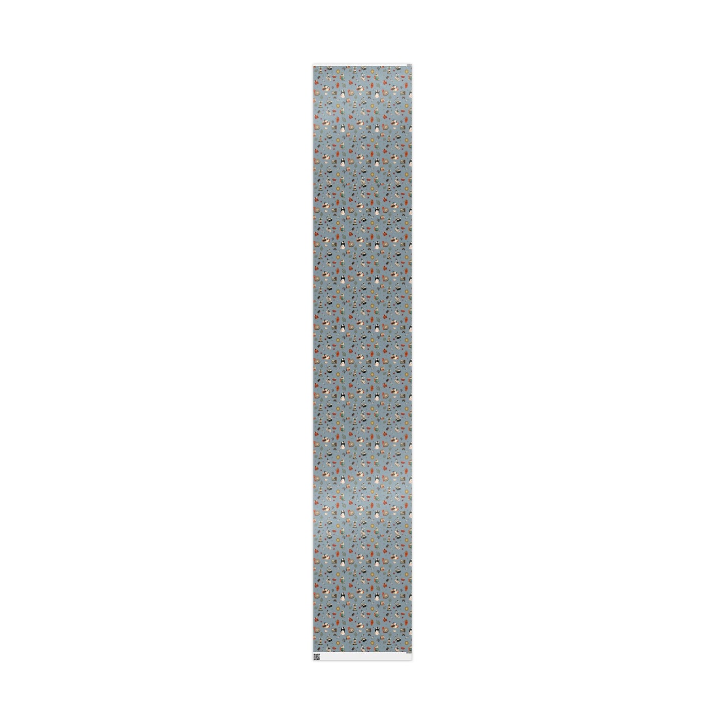 Widows Bay Inspired Wrapping Paper | Retro Coastal Mystery Gift Wrap | Vintage Motel Wallpaper Style | Stormy Harbor Blue