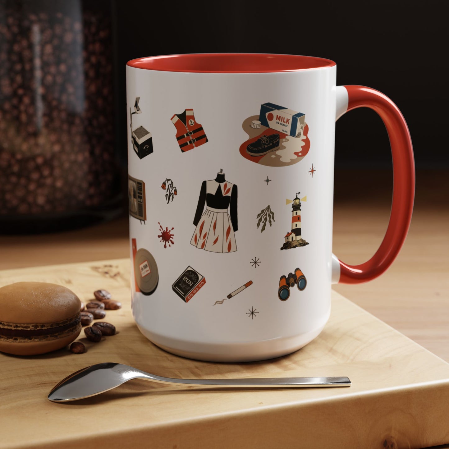 Widow’s Bay Inspired Mug, Retro Coastal Mystery Coffee Cup | Nautical Gift | Midcentury Modern | Spooky New England 11 or 15 oz Mug