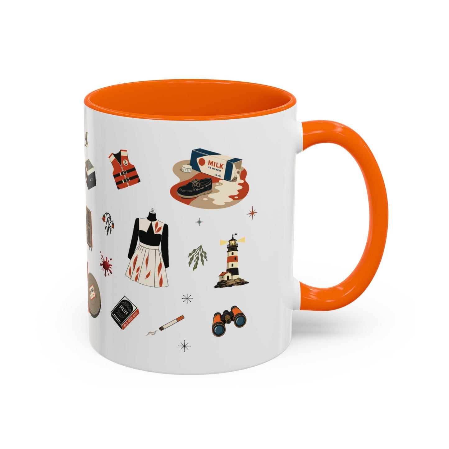 Widow’s Bay Inspired Mug, Retro Coastal Mystery Coffee Cup | Nautical Gift | Midcentury Modern | Spooky New England 11 or 15 oz Mug