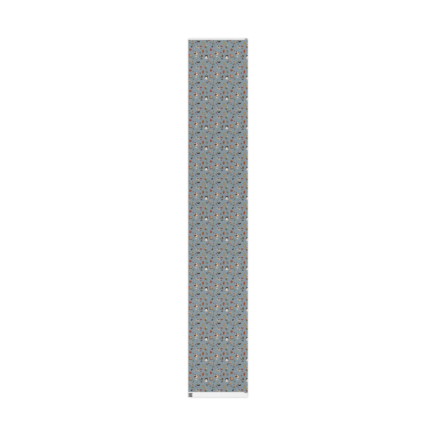 Widows Bay Inspired Wrapping Paper | Retro Coastal Mystery Gift Wrap | Vintage Motel Wallpaper Style | Stormy Harbor Blue