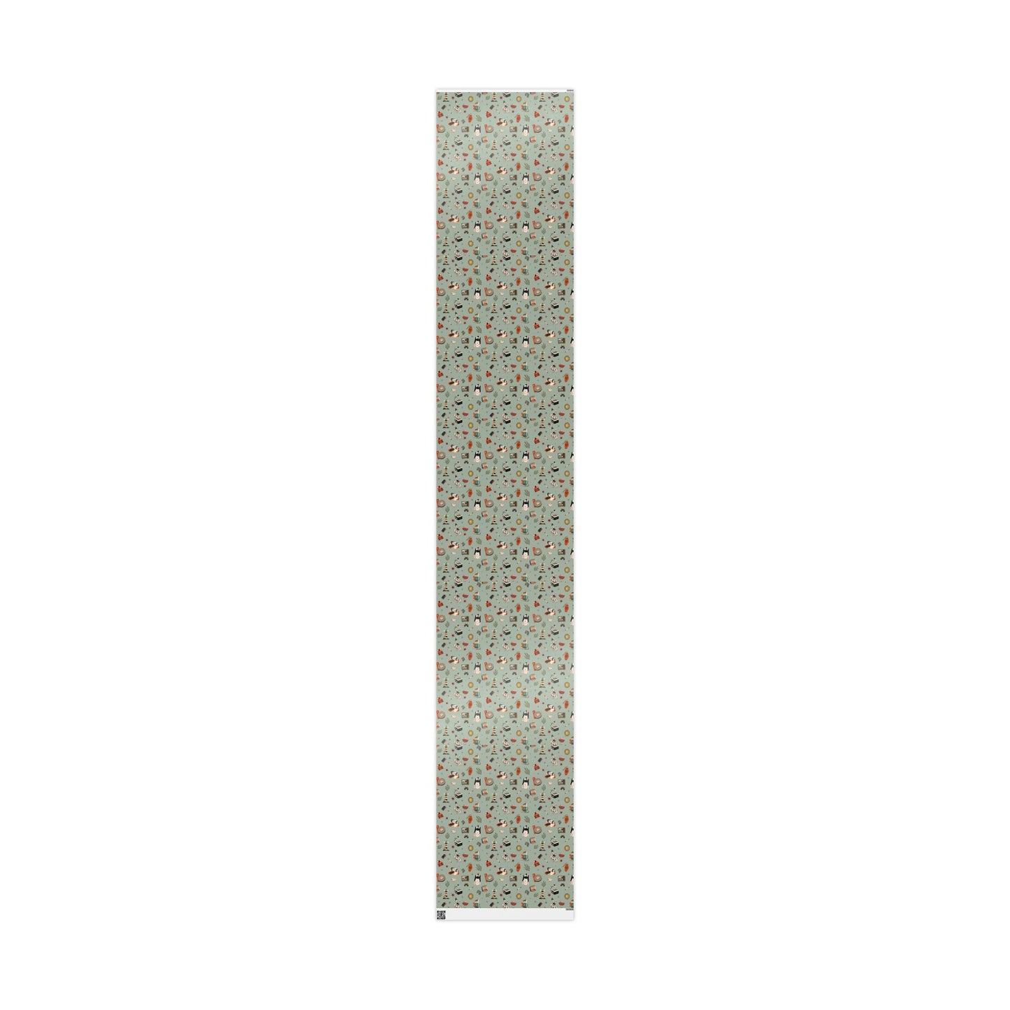 Widows Bay Inspired Wrapping Paper | Retro Coastal Mystery Gift Wrap | Vintage Motel Wallpaper Style | Sea Hag Sage