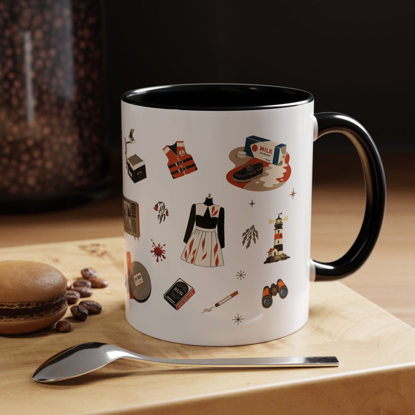 Widow’s Bay Inspired Mug, Retro Coastal Mystery Coffee Cup | Nautical Gift | Midcentury Modern | Spooky New England 11 or 15 oz Mug