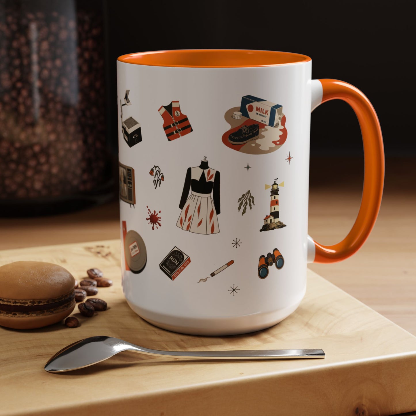 Widow’s Bay Inspired Mug, Retro Coastal Mystery Coffee Cup | Nautical Gift | Midcentury Modern | Spooky New England 11 or 15 oz Mug