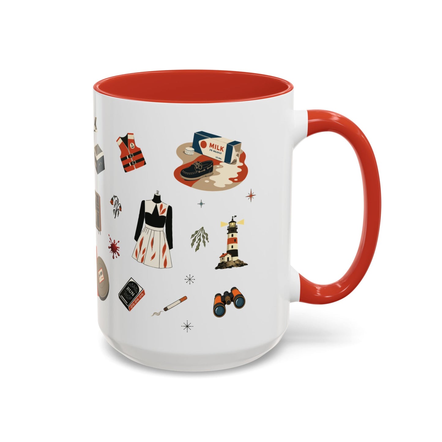 Widow’s Bay Inspired Mug, Retro Coastal Mystery Coffee Cup | Nautical Gift | Midcentury Modern | Spooky New England 11 or 15 oz Mug