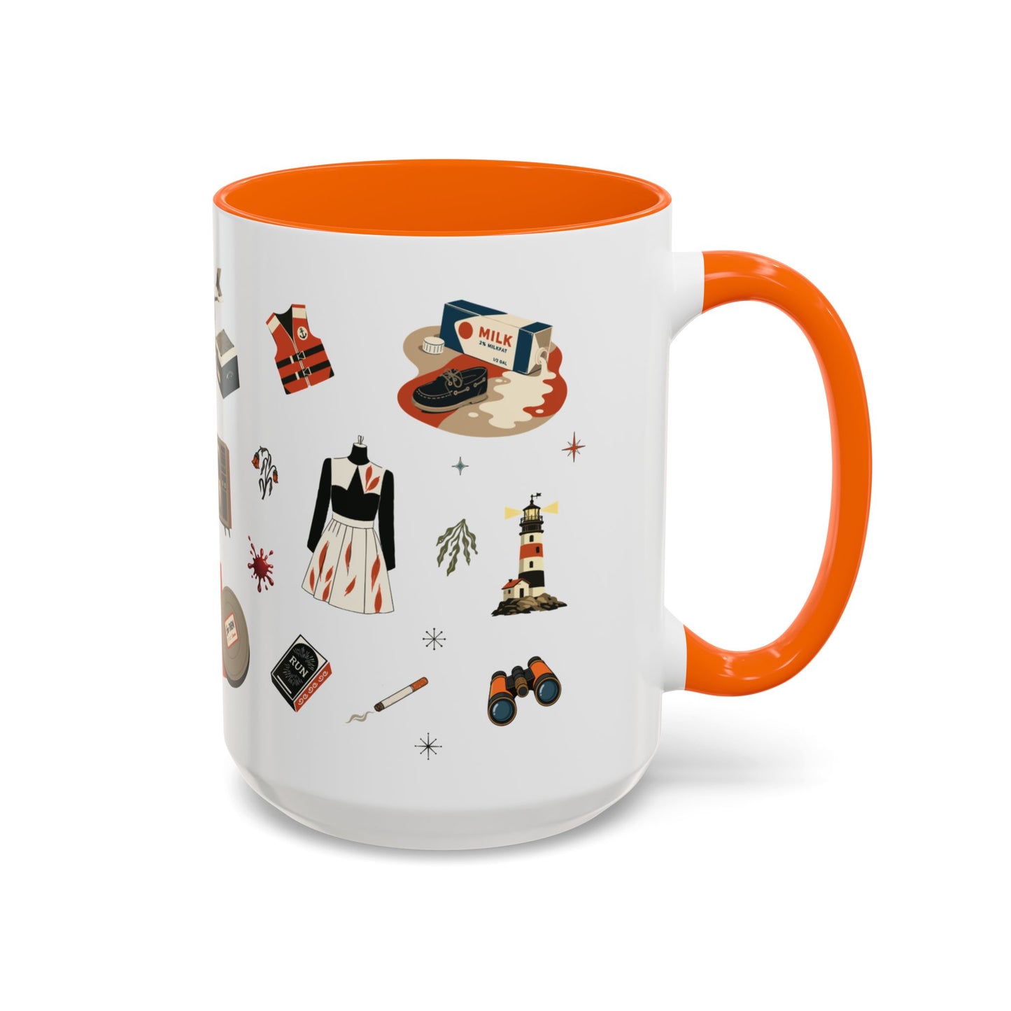 Widow’s Bay Inspired Mug, Retro Coastal Mystery Coffee Cup | Nautical Gift | Midcentury Modern | Spooky New England 11 or 15 oz Mug