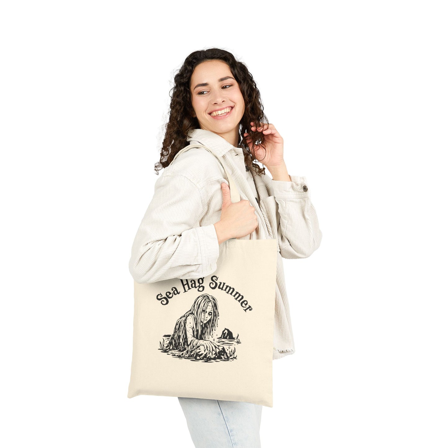 Sea Hag Summer Canvas Tote | Widow's Bay Inspired Beach Bag