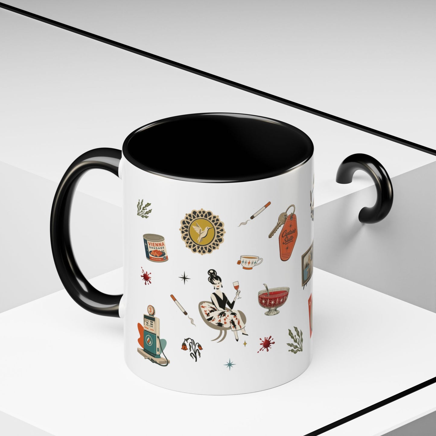 Widow’s Bay Inspired Mug, Retro Coastal Mystery Coffee Cup | Nautical Gift | Midcentury Modern | Spooky New England 11 or 15 oz Mug