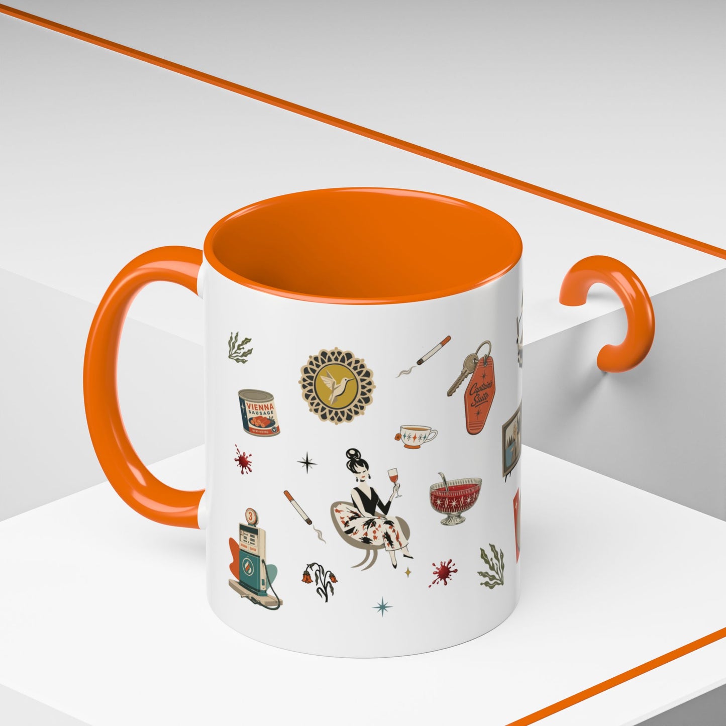 Widow’s Bay Inspired Mug, Retro Coastal Mystery Coffee Cup | Nautical Gift | Midcentury Modern | Spooky New England 11 or 15 oz Mug