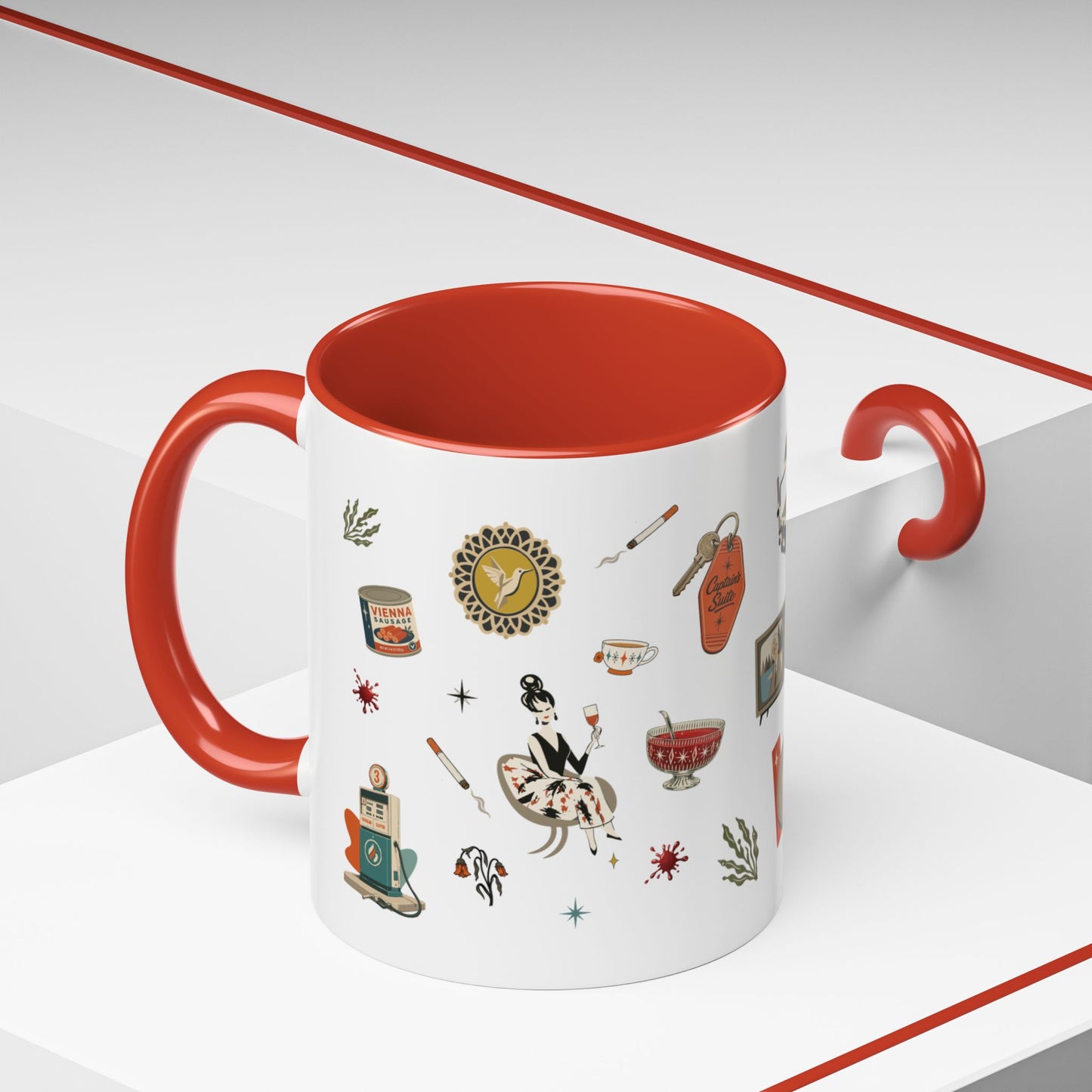 Widow’s Bay Inspired Mug, Retro Coastal Mystery Coffee Cup | Nautical Gift | Midcentury Modern | Spooky New England 11 or 15 oz Mug