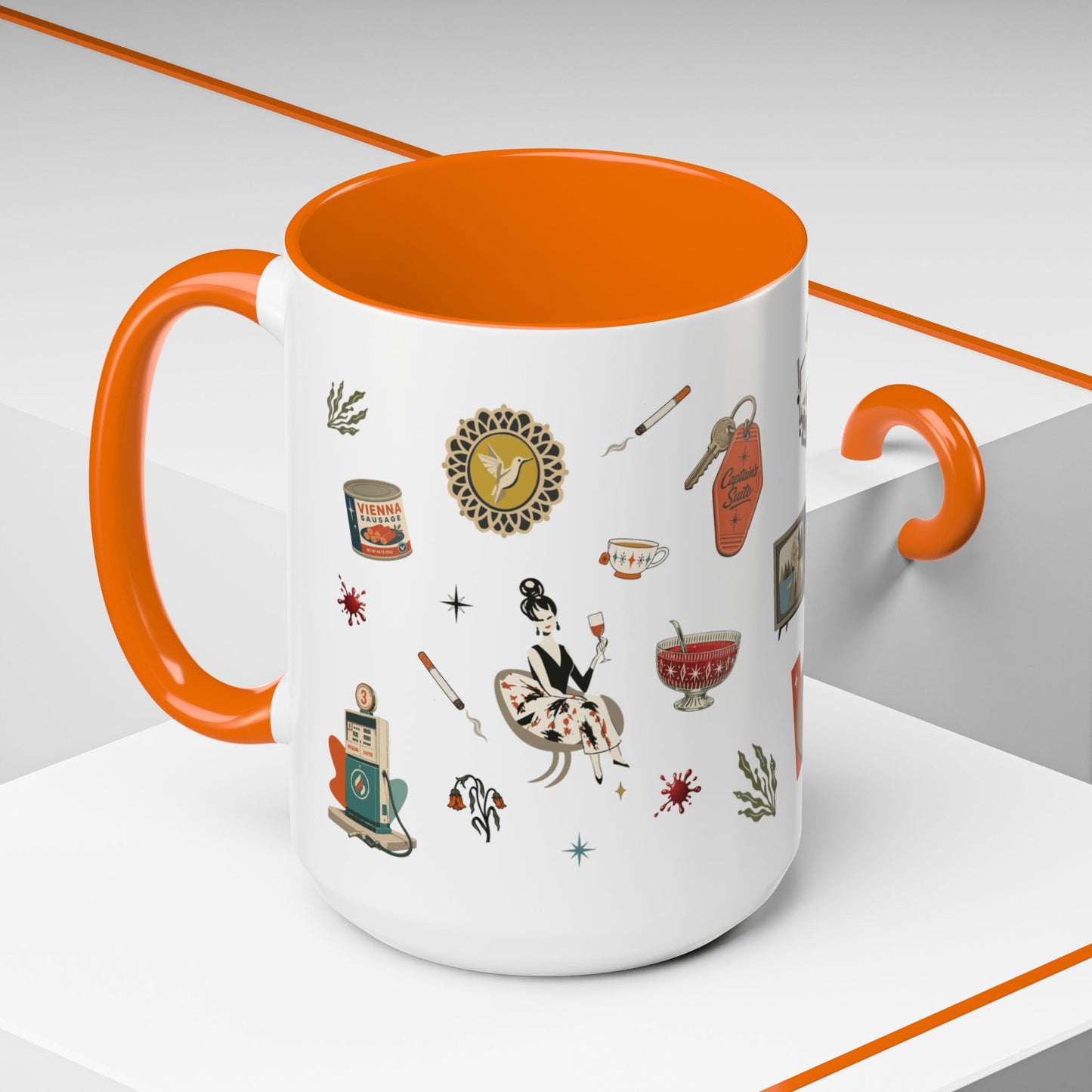 Widow’s Bay Inspired Mug, Retro Coastal Mystery Coffee Cup | Nautical Gift | Midcentury Modern | Spooky New England 11 or 15 oz Mug