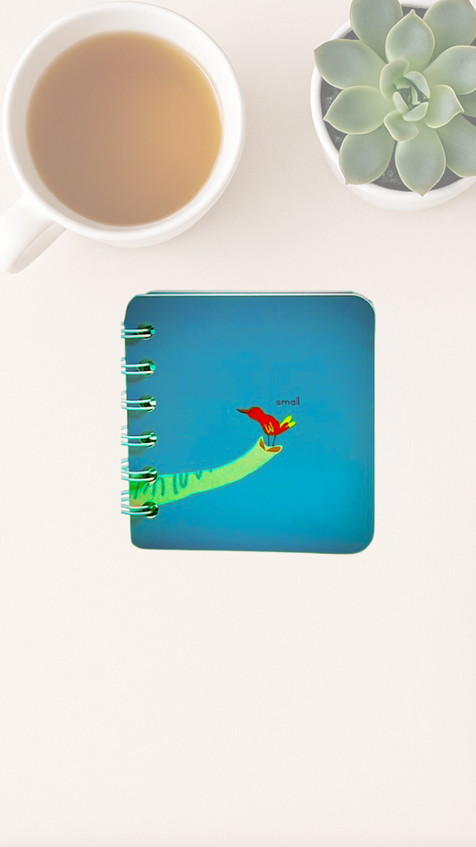 Small but Mighty Journal – Upcycled Board Book Spiral Notebook with Lined Paper