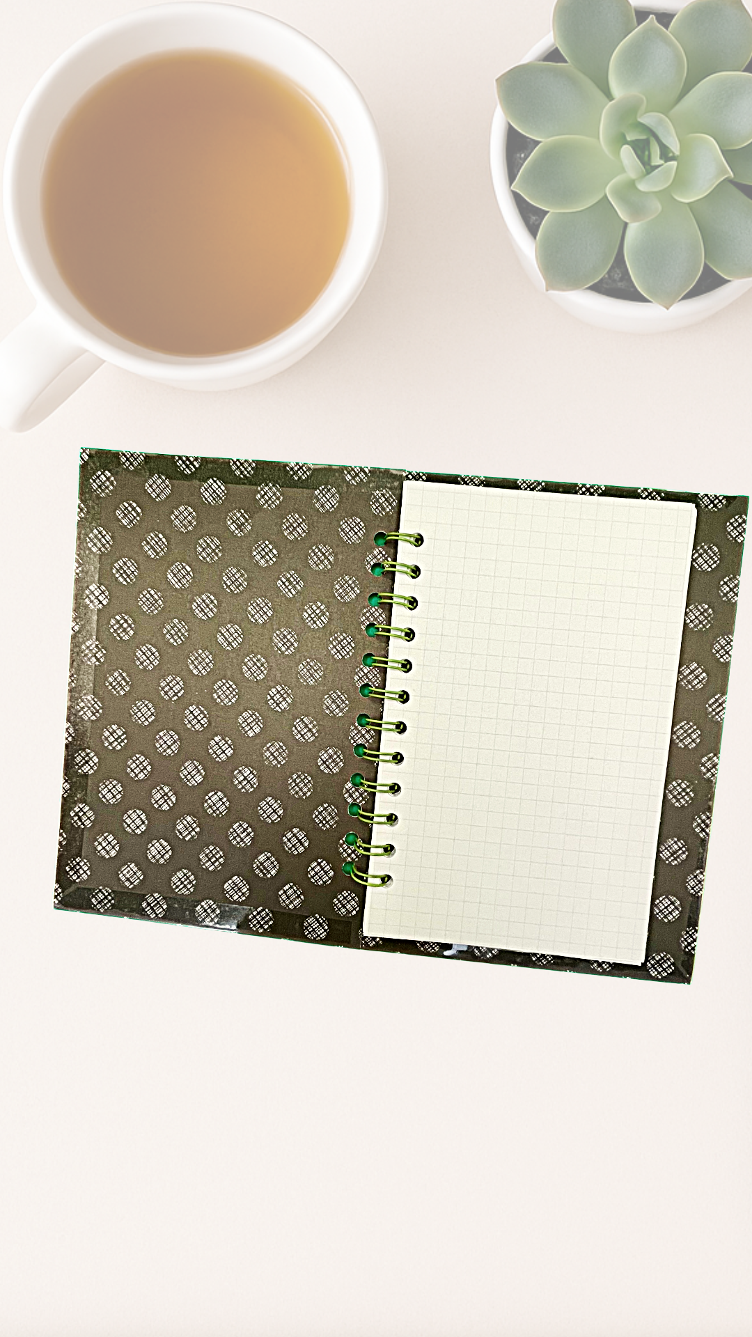 Only the Dead Know Brooklyn Journal – Upcycled Thomas Wolfe Postcard Spiral Notebook with Graph Paper