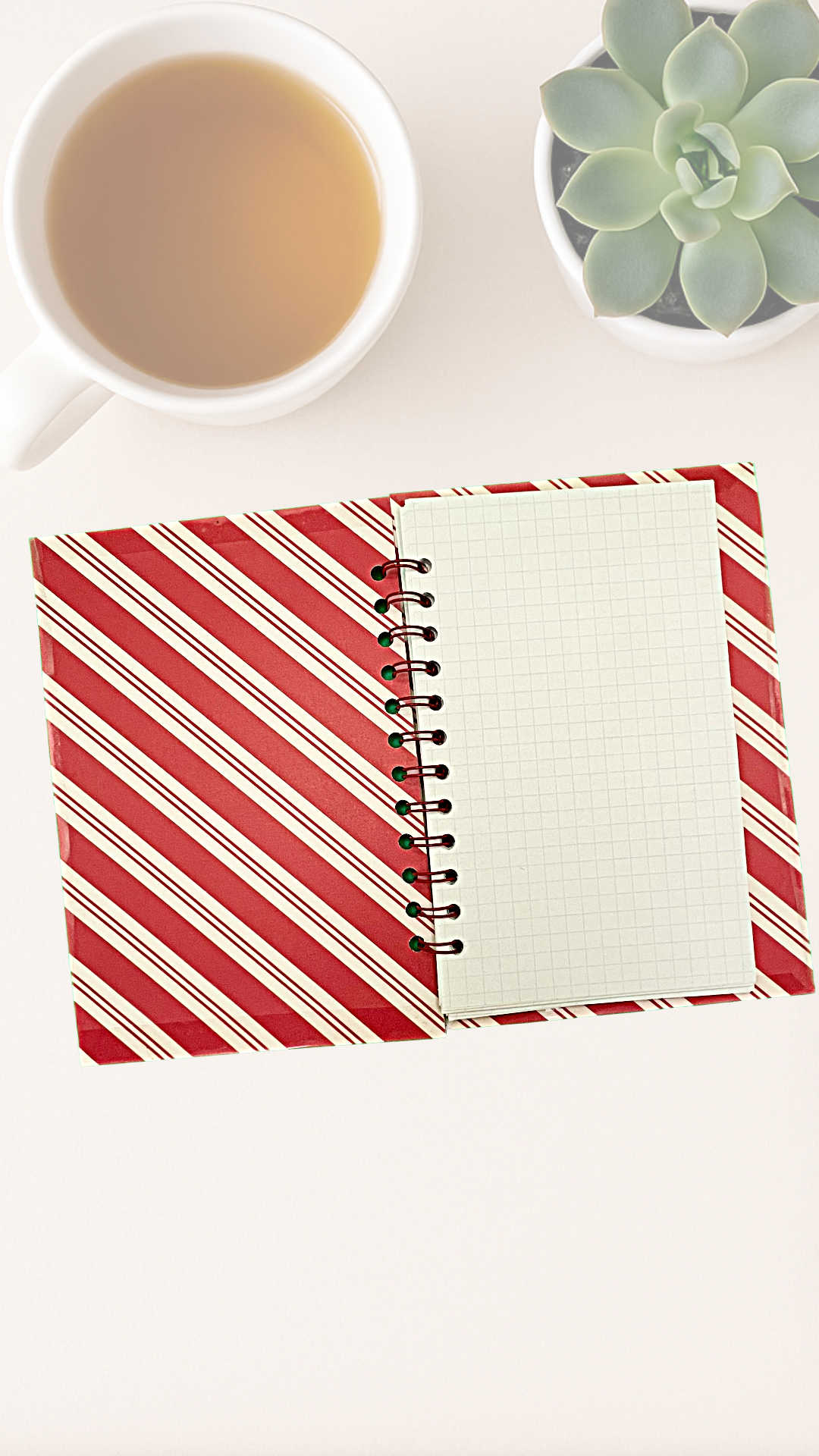 Curtains for the Editor Journal – Upcycled Thomas Polsky Postcard Spiral Notebook with Graph Paper