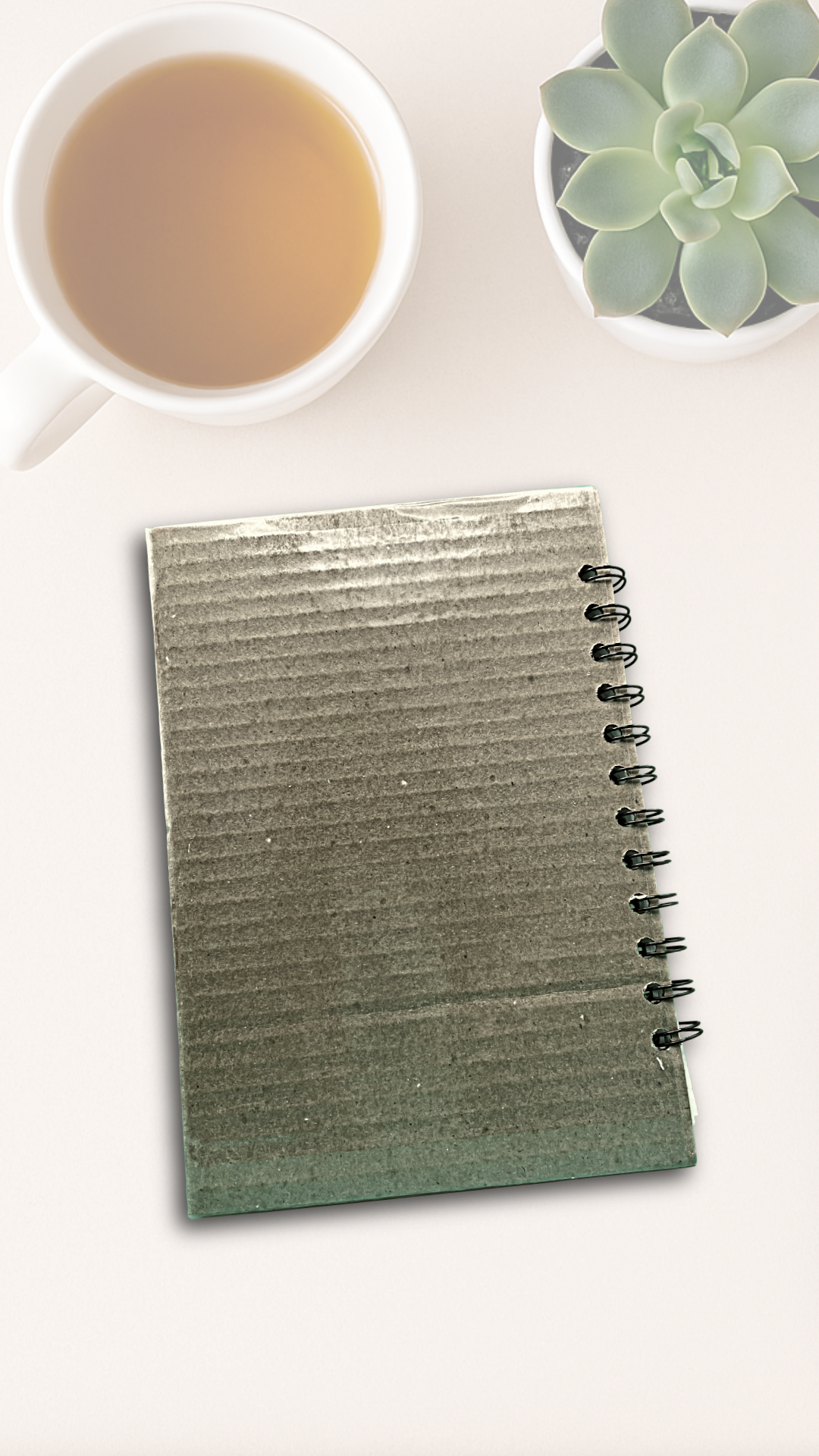 It Ain’t Hay Journal – Upcycled David Dodge Postcard Spiral Notebook with Graph Paper