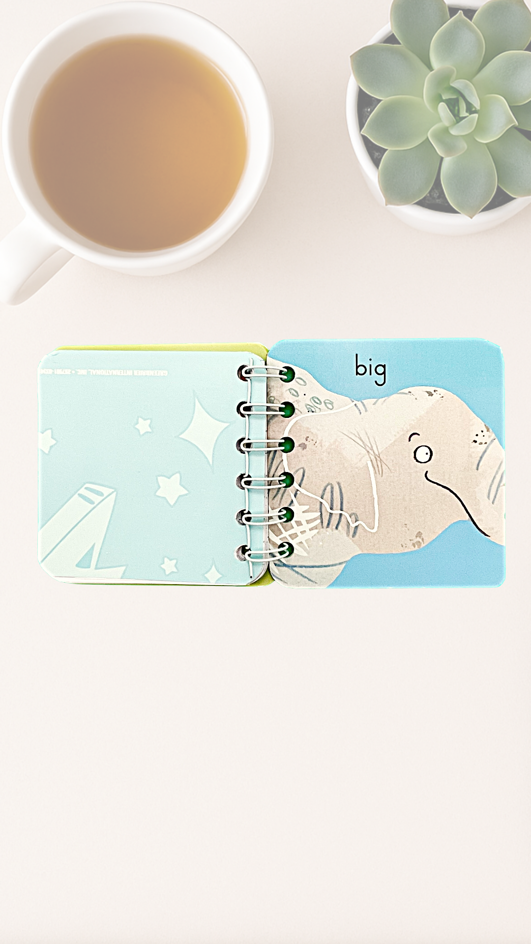 Small but Mighty Journal – Upcycled Board Book Spiral Notebook with Lined Paper
