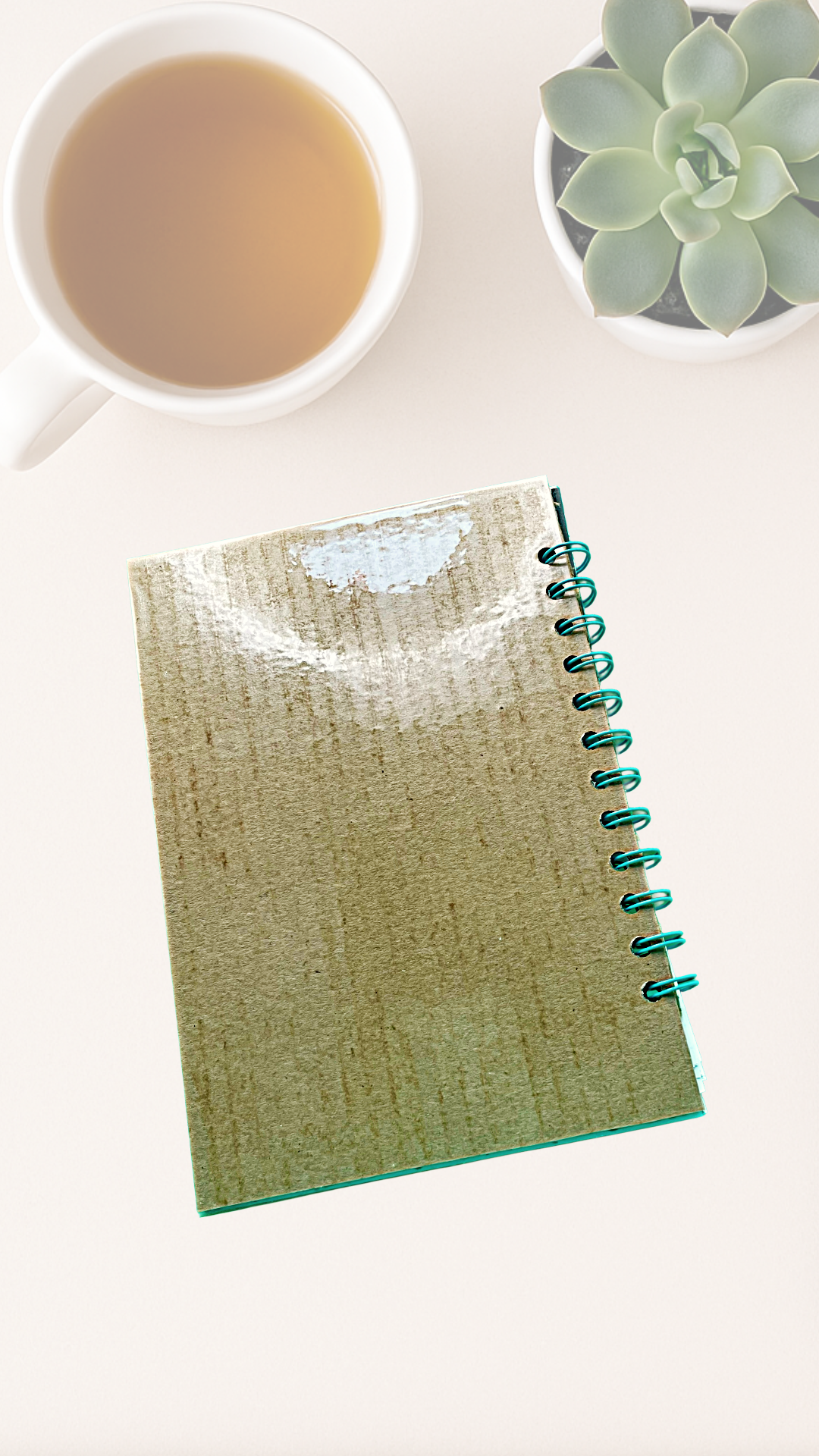 Along the Broadway Beat Journal – Upcycled Louis Sobol Postcard Spiral Notebook with Graph Paper