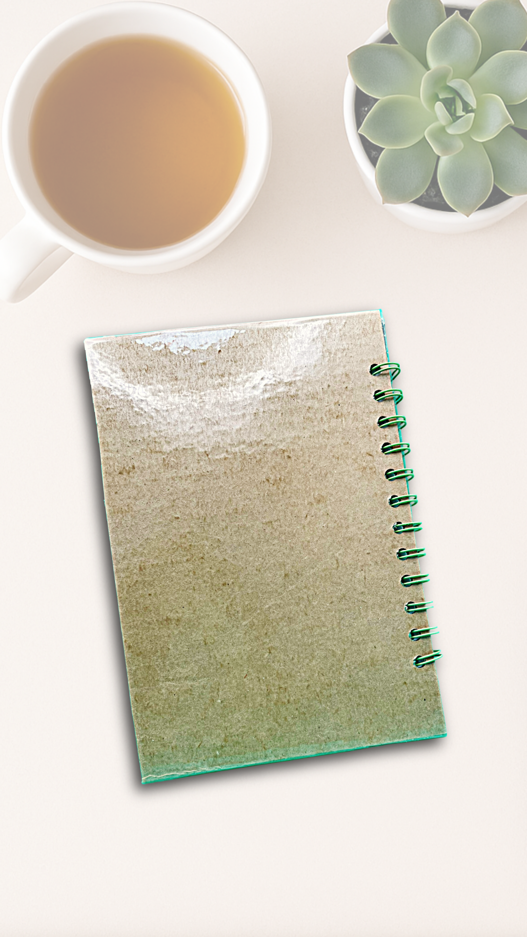 Only the Dead Know Brooklyn Journal – Upcycled Thomas Wolfe Postcard Spiral Notebook with Graph Paper