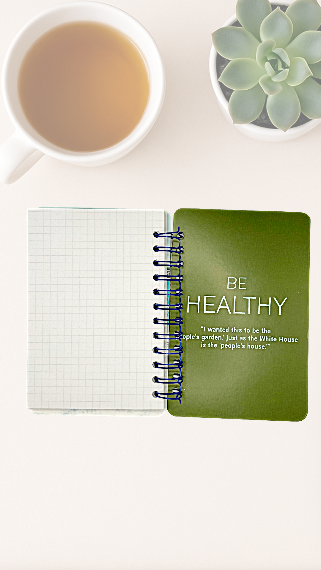 Be Bold Baby Journal – Upcycled Board Book Spiral Notebook with Graph Paper