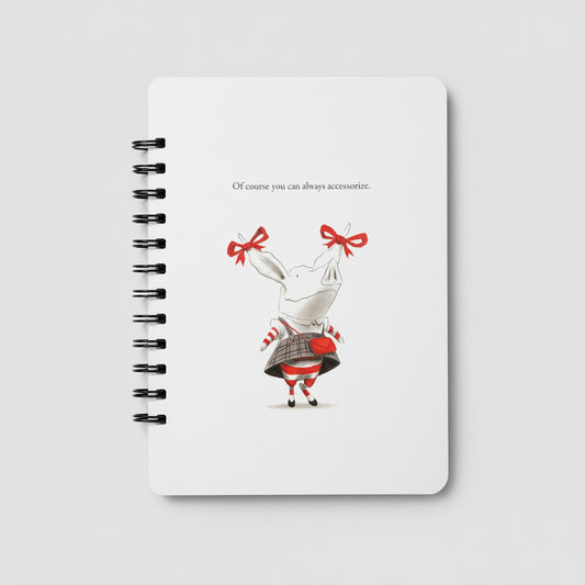 Olivia "Of Course You Can Always Accessorize" Upcycled Notebook