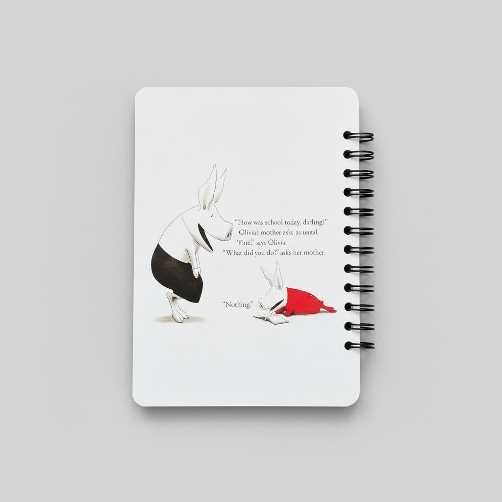 Olivia being questioned about her day at school