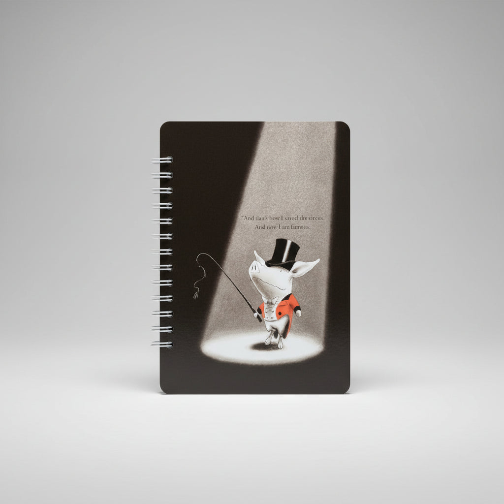 Olivia the Ringmaster Upcycled Notebook