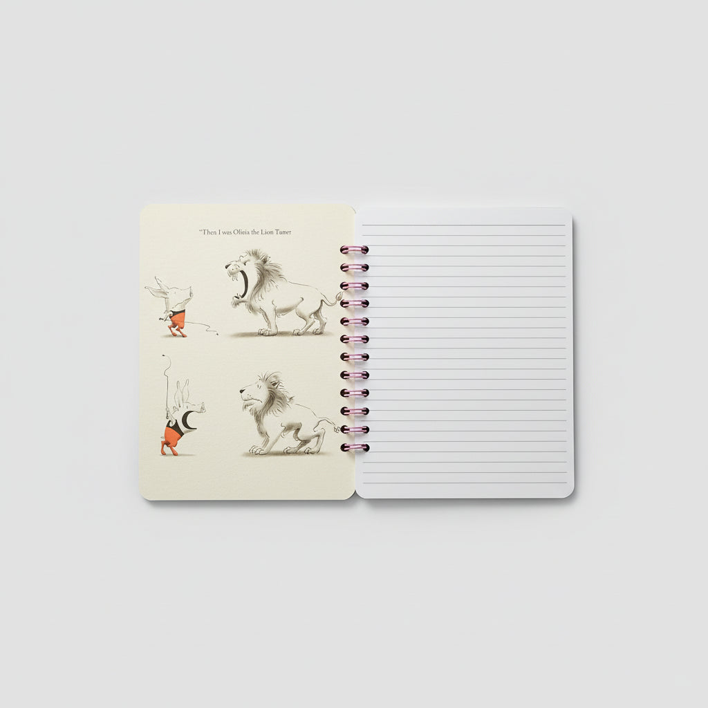 Olivia the lion tamer inside cover