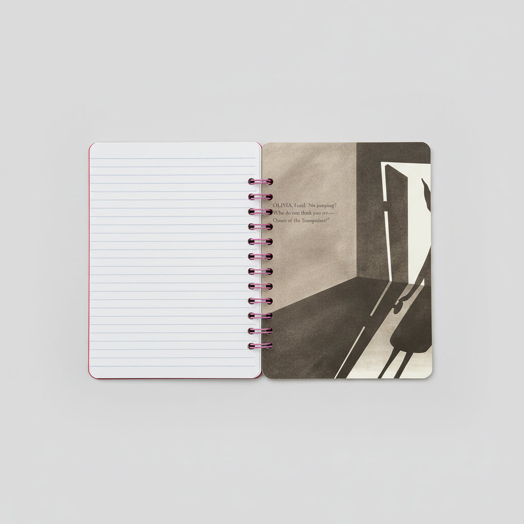 Olivia upcycled notebook shadow