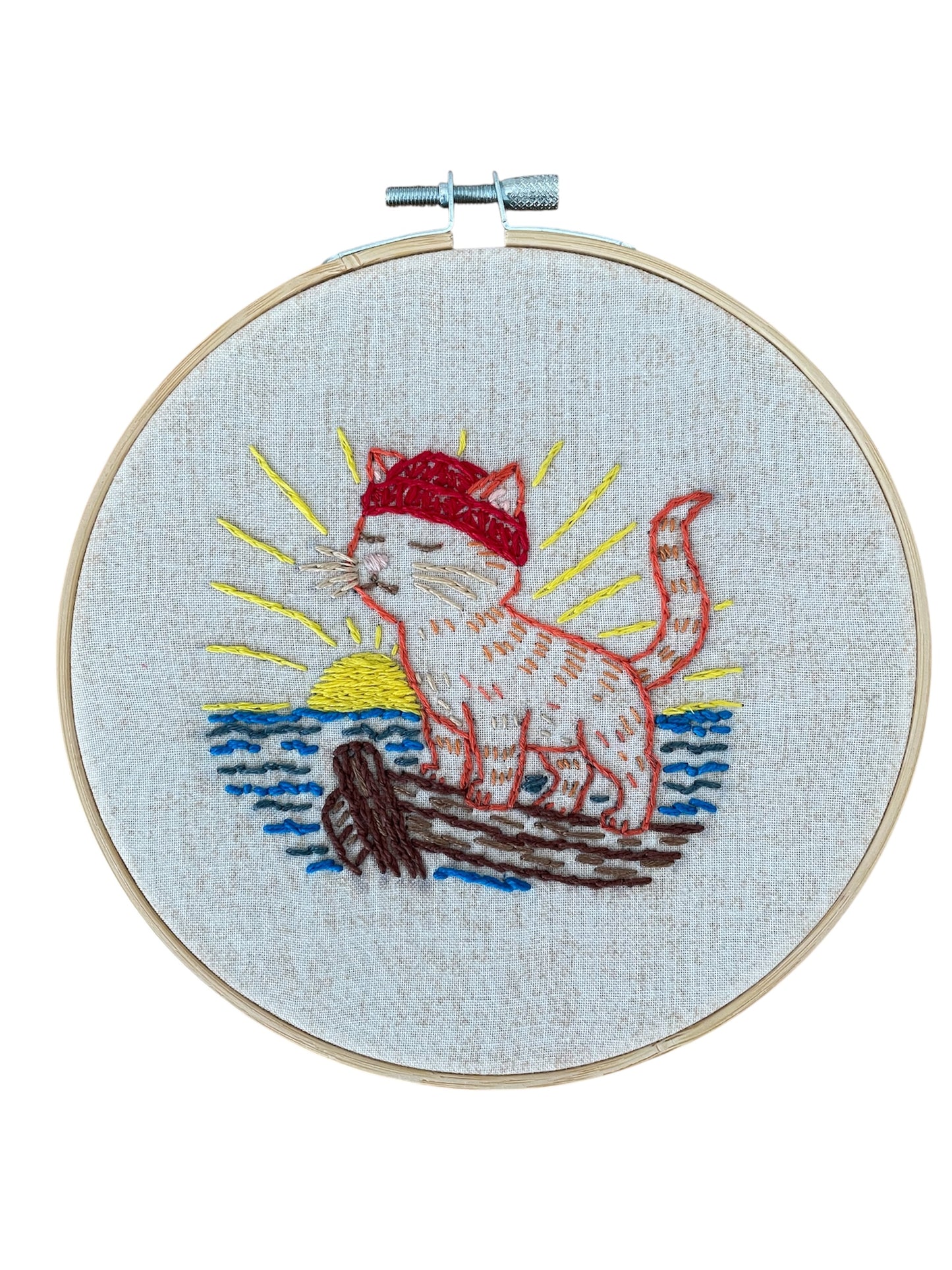 Wind in My Whiskers  Beginner Hand Embroidery Pattern