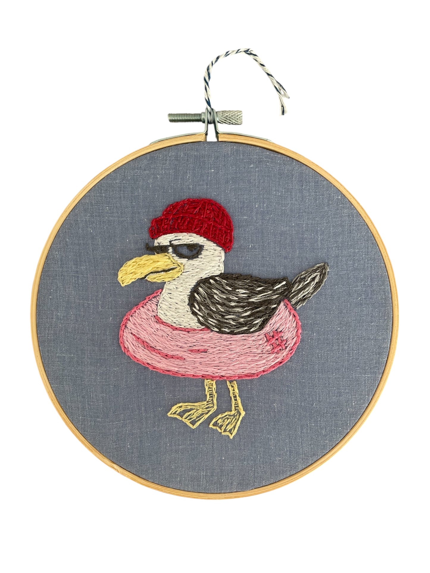 Low Tide Clyde the Seagull Embroidery Pattern PDF