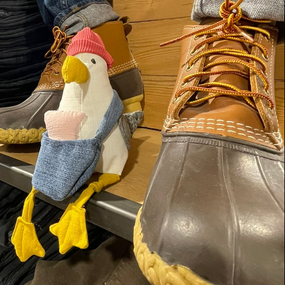 Stuffed Seagull with LL Bean Boots