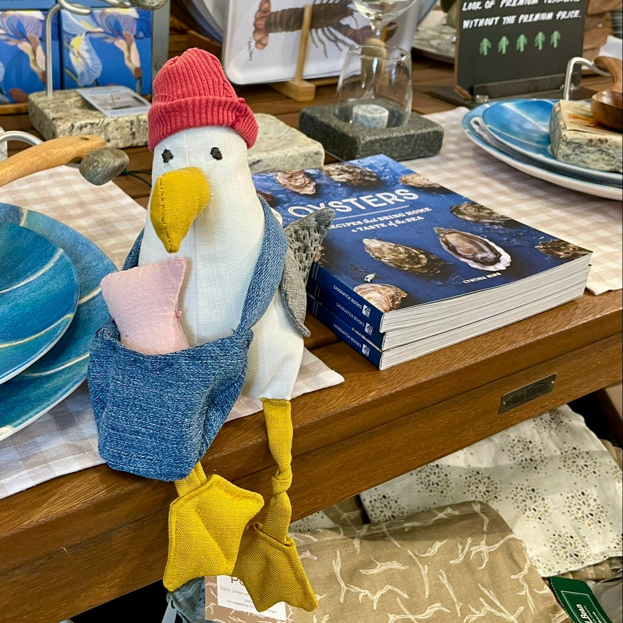 Stuffed seagull with Oyster Merchandise