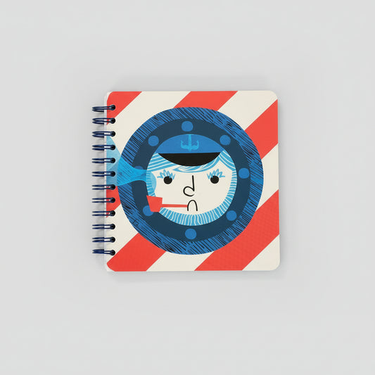 Upcycled Notebook Sailor cover